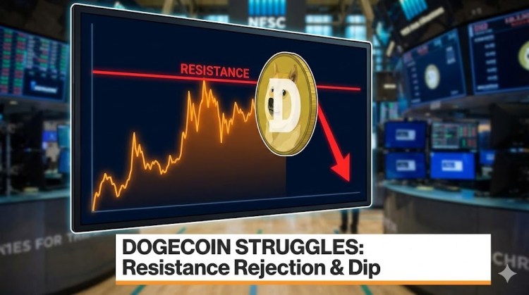 Dogecoin Slides as Bears Dominate