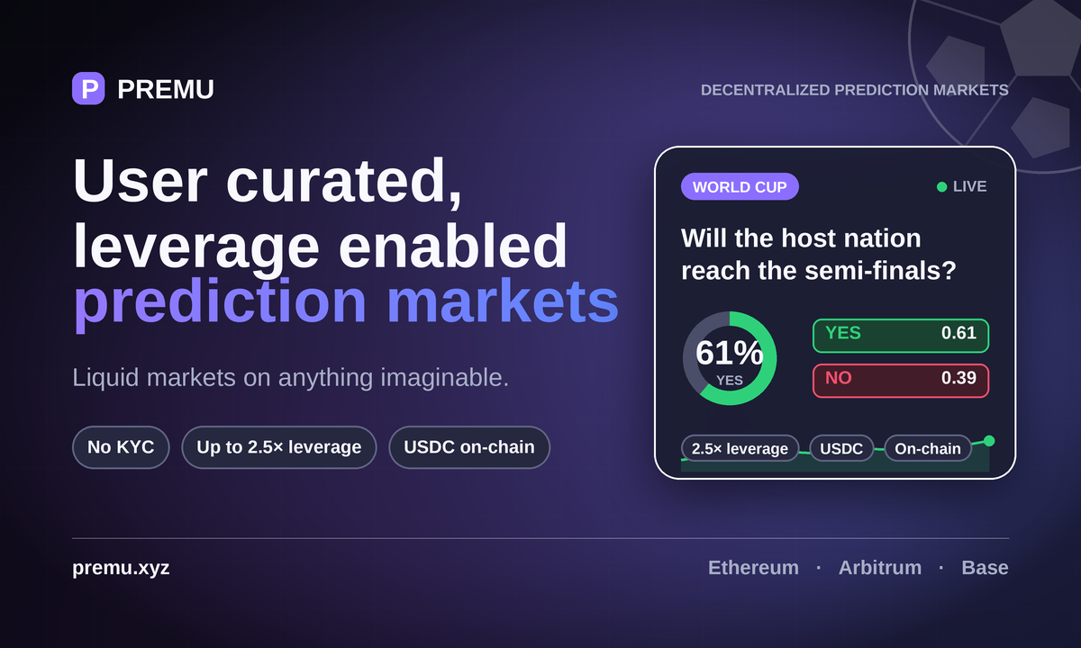 Premu Launches User-Created Prediction Markets for 2026 World Cup