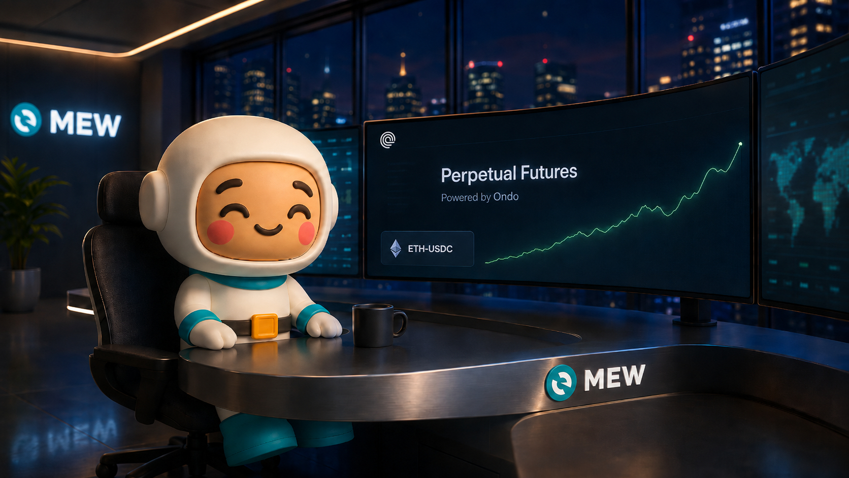 MEW Integrates Ondo Perps for 24/7 Onchain Leveraged Trading