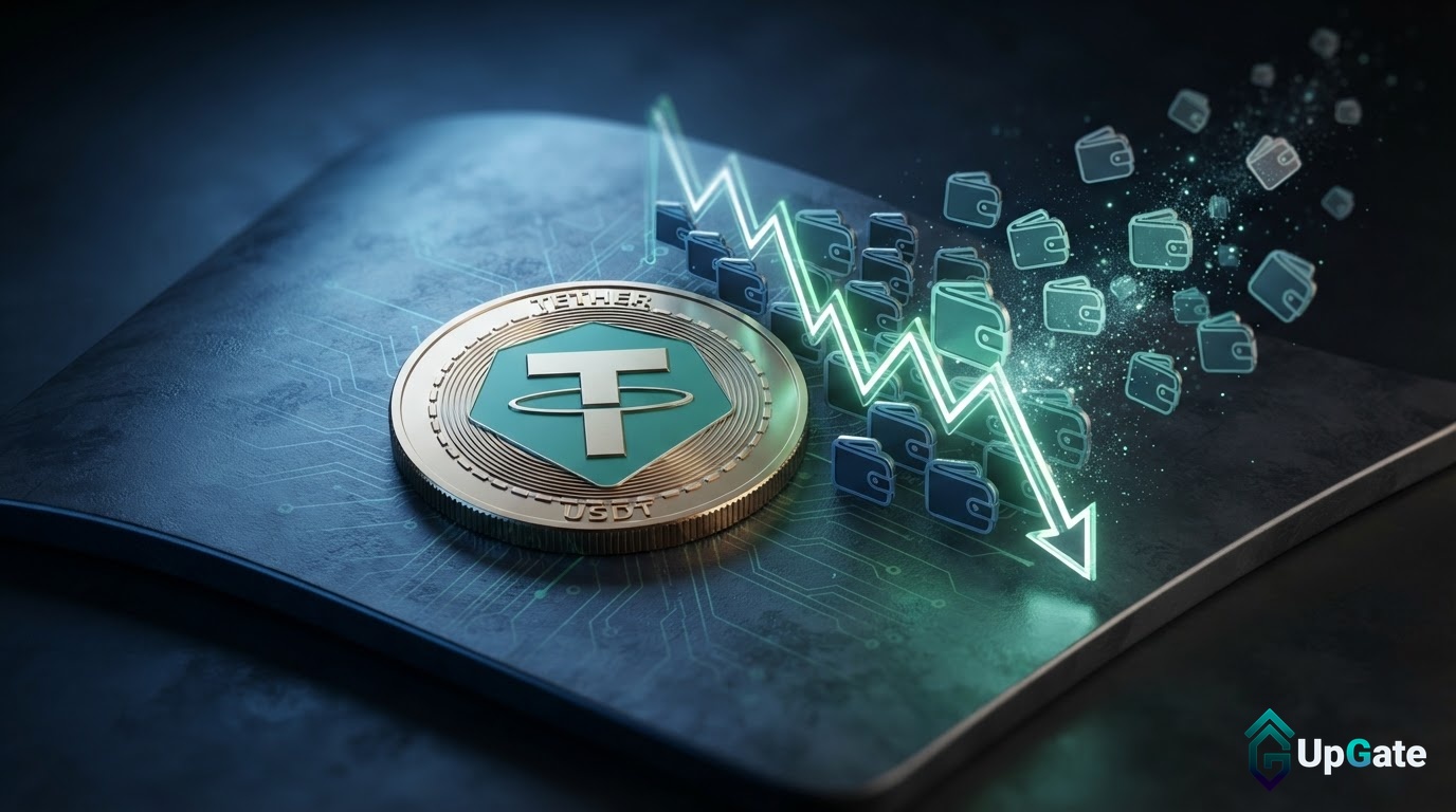 تتر در ۱۱ روز ۲۵۱,۳۵۰ کیف پول USDT مبتنی بر اتریوم را از دست داد