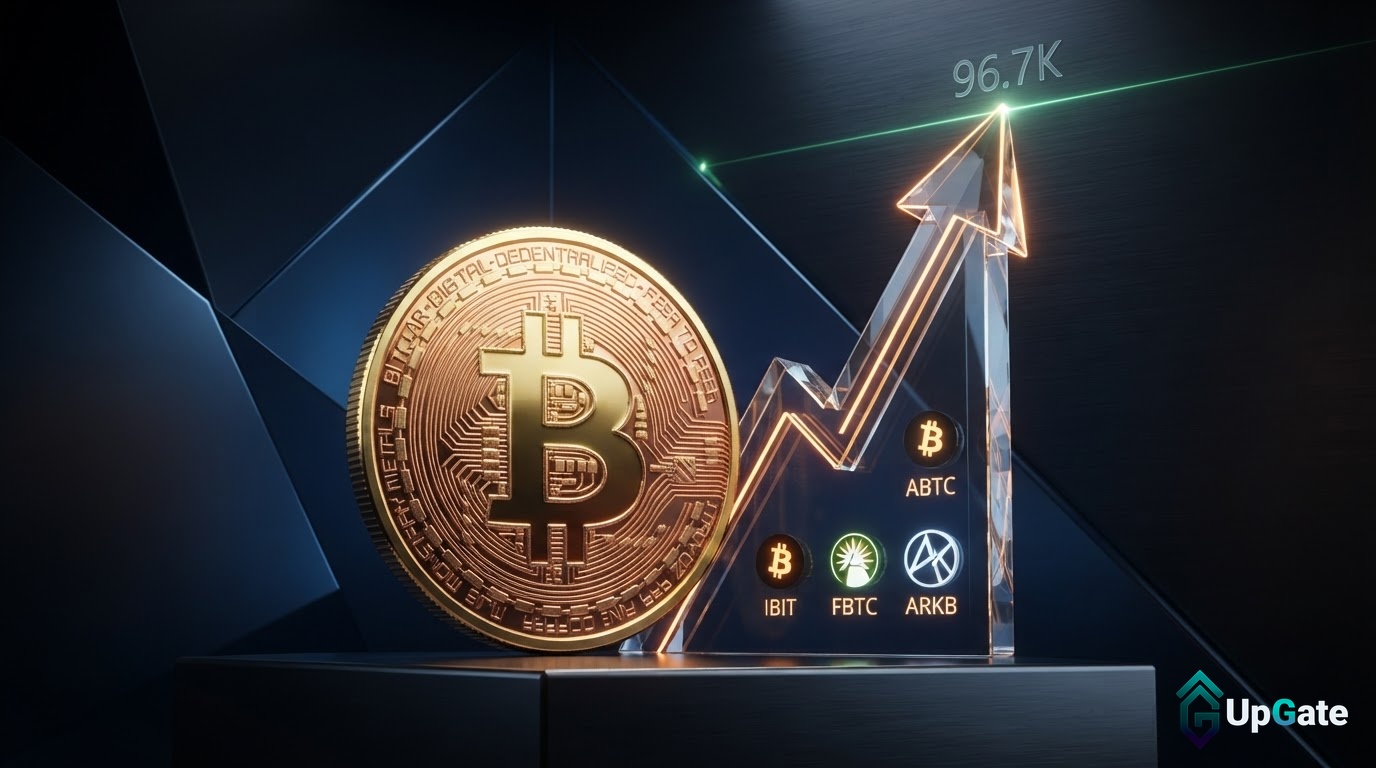 Bitcoin Surges Toward $96.7K on ETF Demand