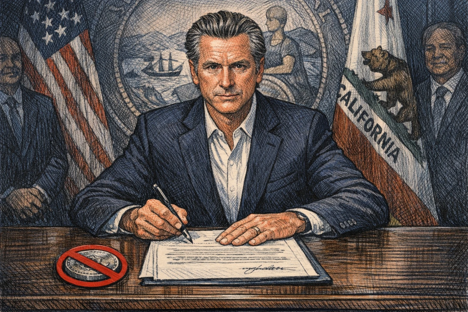 Newsom Signs First-in-Nation Ban on Public Officials Using Meme Coins
