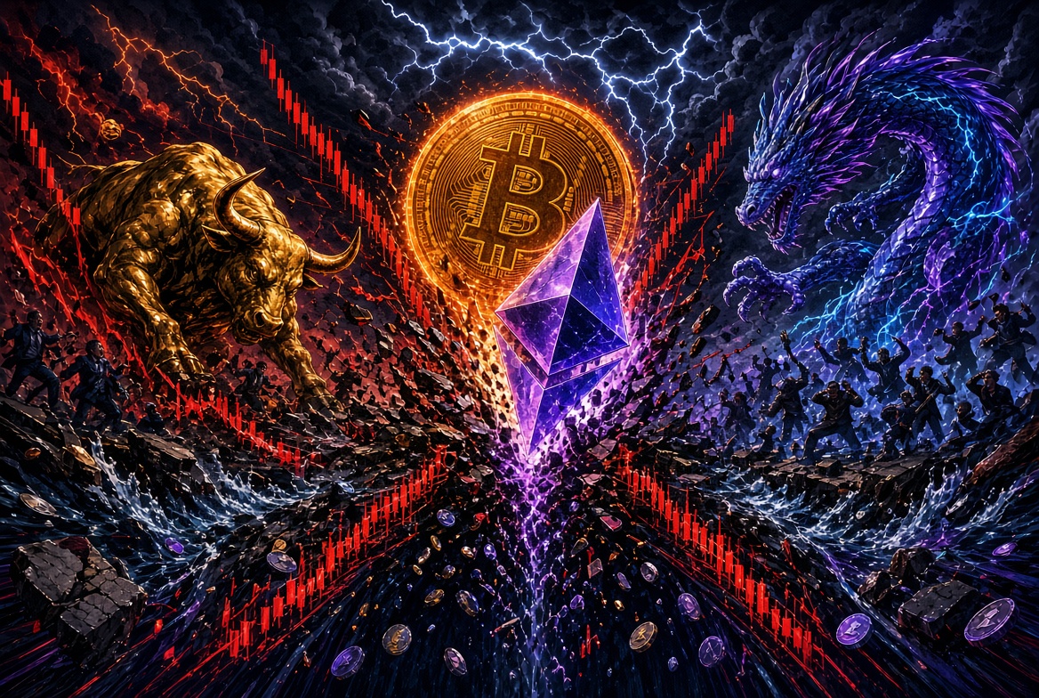 بیت‌کوین زیر ۸۳ هزار دلار، اتریوم زیر ۲۷۰۰ دلار؛ لیکویید شدن بیش از ۳۲۰ میلیون دلار در بازار