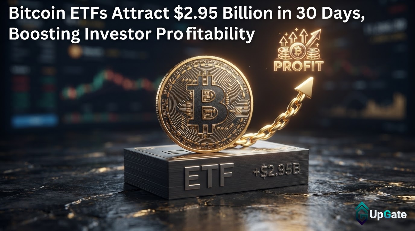 Bitcoin ETFs Attract $2.95 Billion in 30 Days, Boosting Investor Profitability