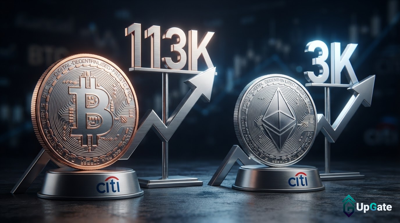Citi’s Bitcoin Price Forecast Raised to $113K, Ether to $3K, Amidst Conditional Inflows