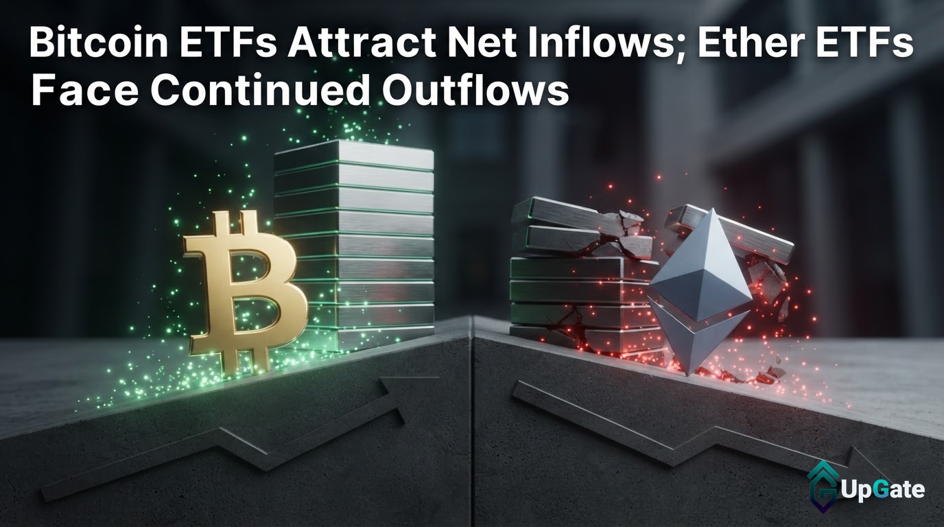 Bitcoin ETFs Attract Net Inflows; Ether ETFs Face Continued Outflows