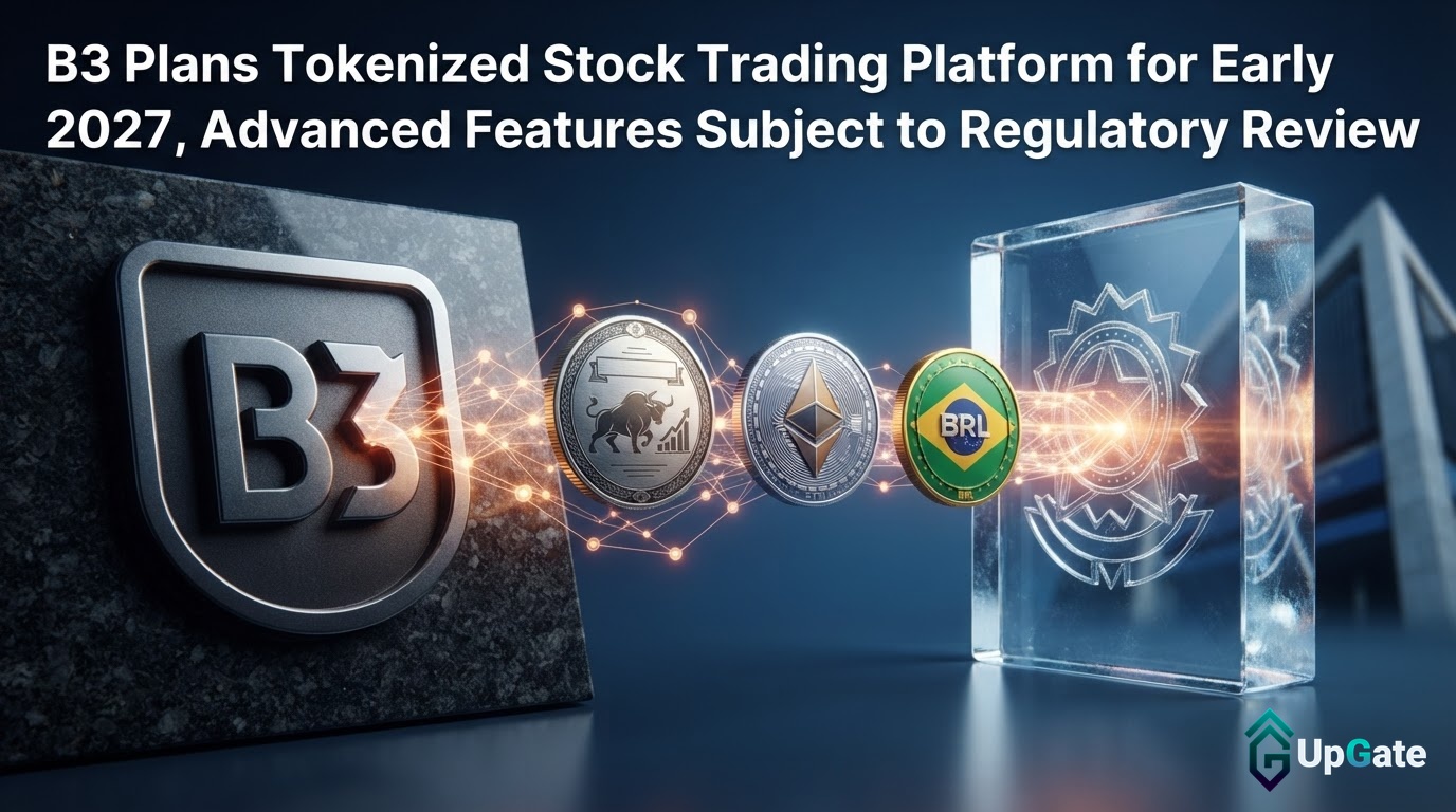 B3 Plans Tokenized Stock Trading Platform for Early 2027, Advanced Features Subject to Regulatory Review