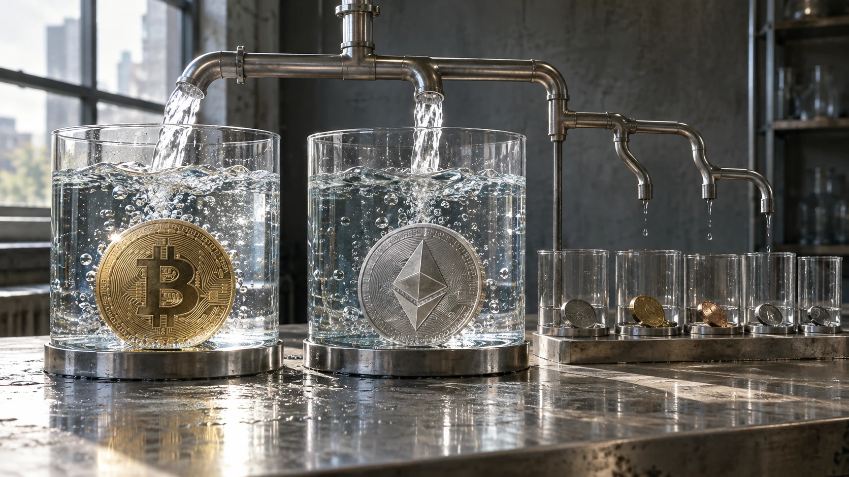 Crypto Liquidity Diverges: Bitcoin, Ethereum Recover While Altcoins Decline One Year Post-Liquidation Event