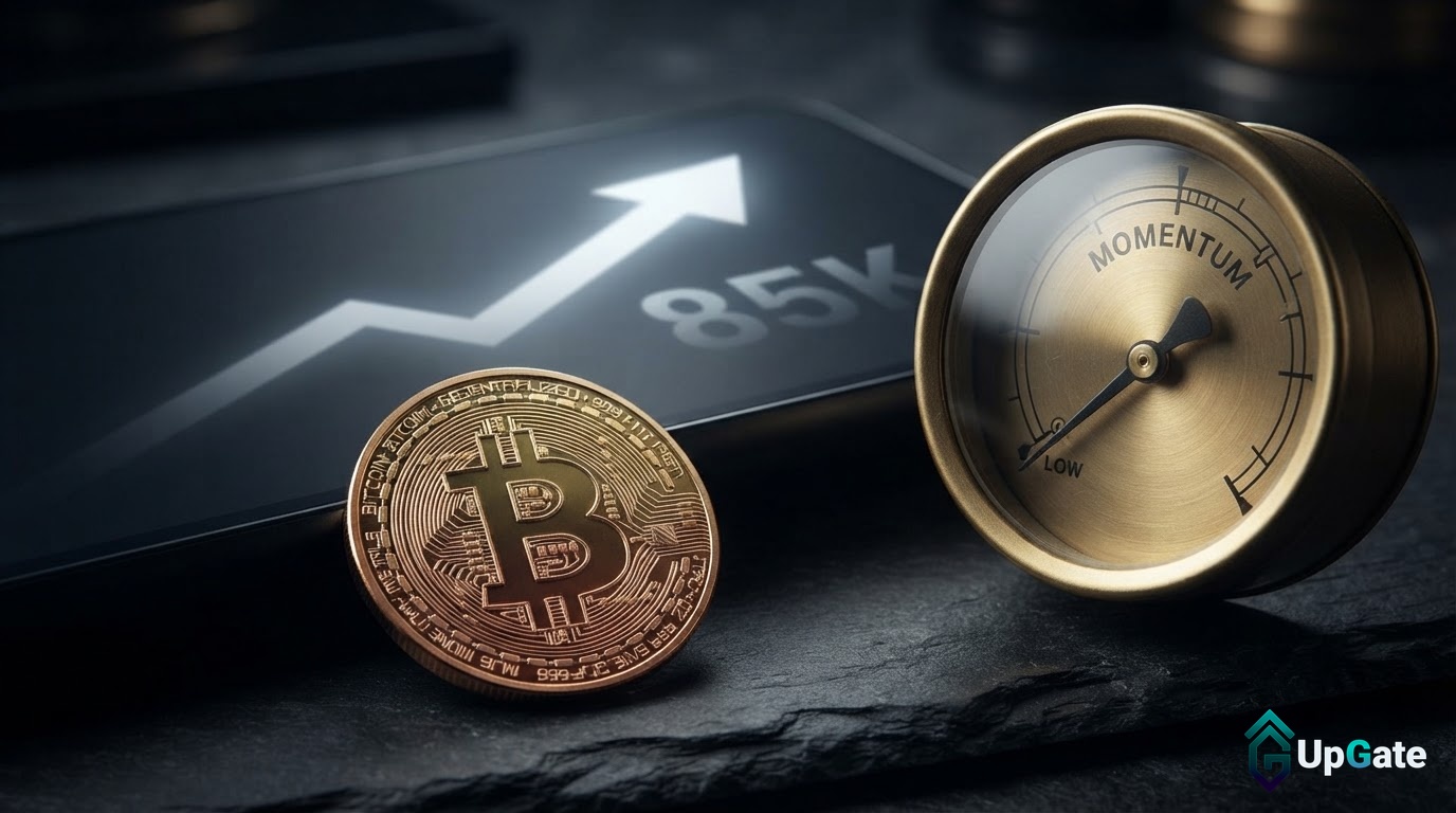 بیت‌کوین در آستانه ۸۵ هزار دلار، اما شتاب همچنان ضعیف است
