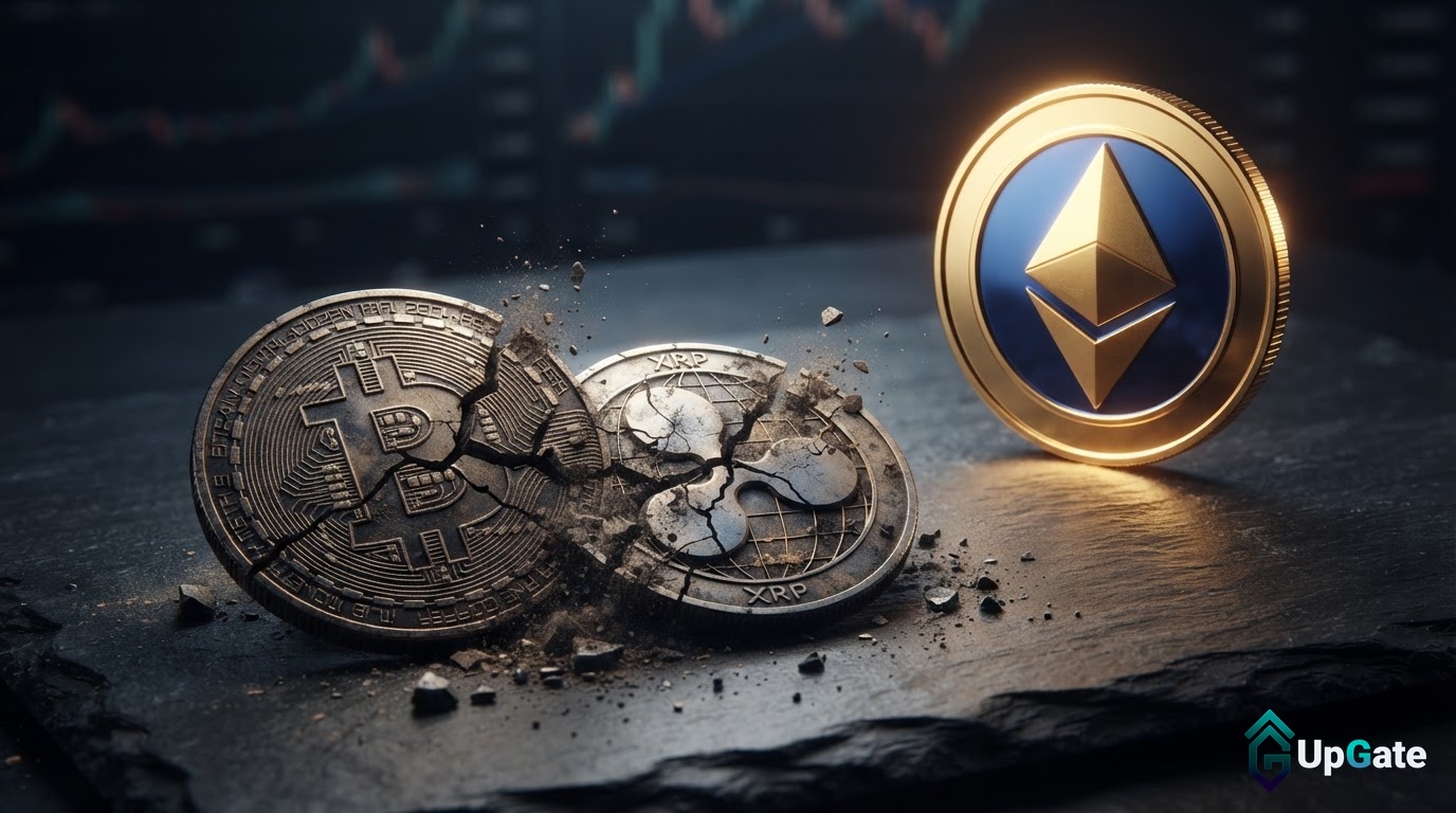 بیت‌کوین و ریپل در ترس، اتریوم در اوج هیجان