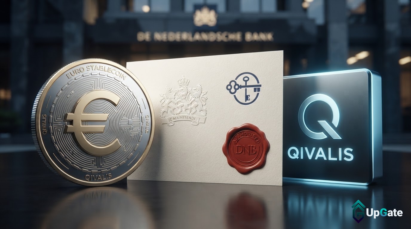 کیوالیس مجوز بانک مرکزی هلند برای استیبل‌کوین یورو را دریافت کرد