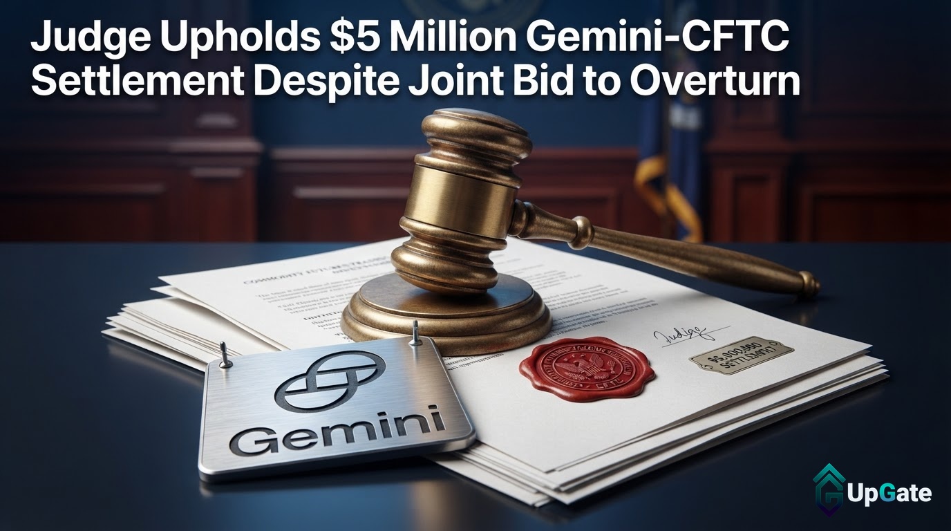 Judge Upholds $5 Million Gemini-CFTC Settlement Despite Joint Bid to Overturn