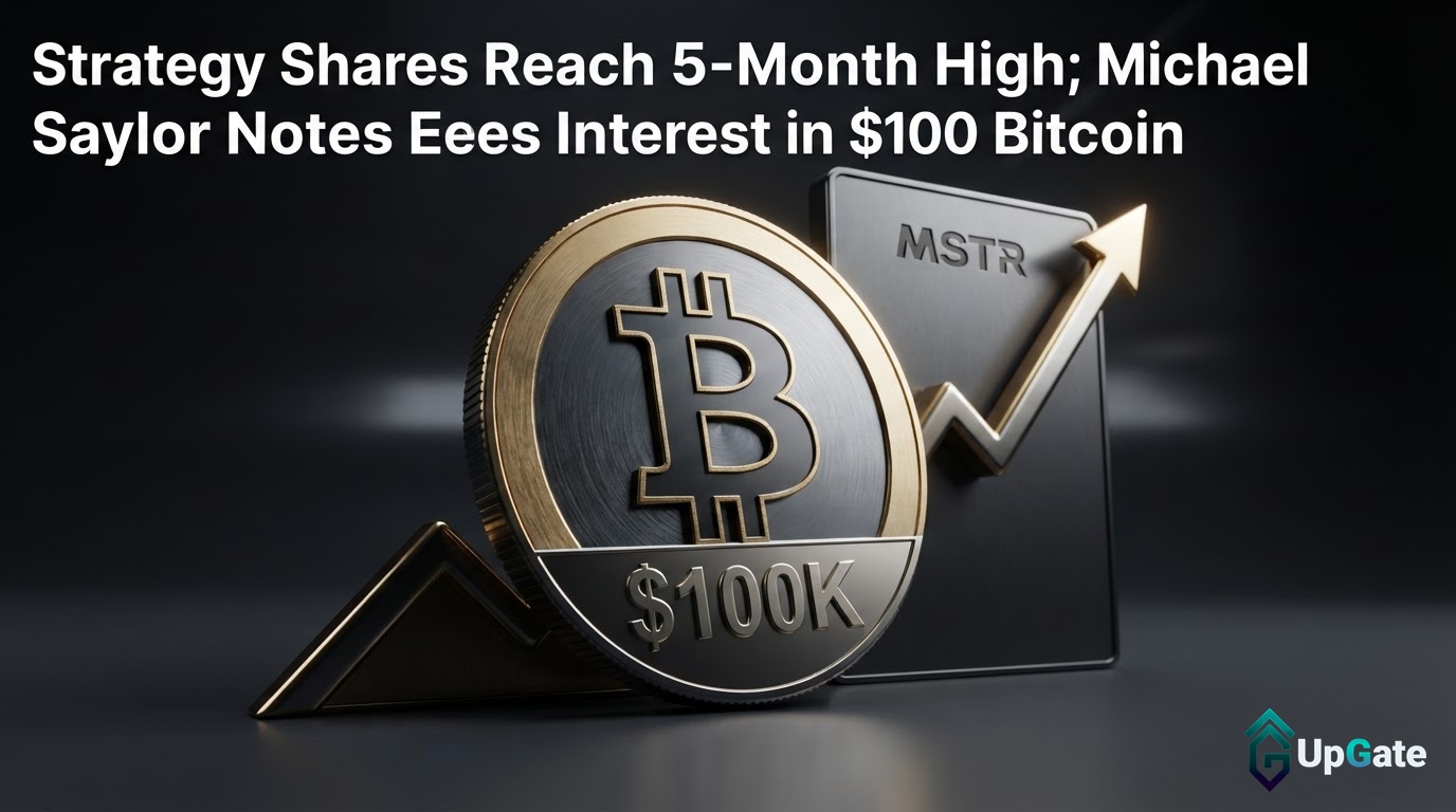Strategy Shares Reach 5-Month High; Michael Saylor Notes Interest in $100 Bitcoin